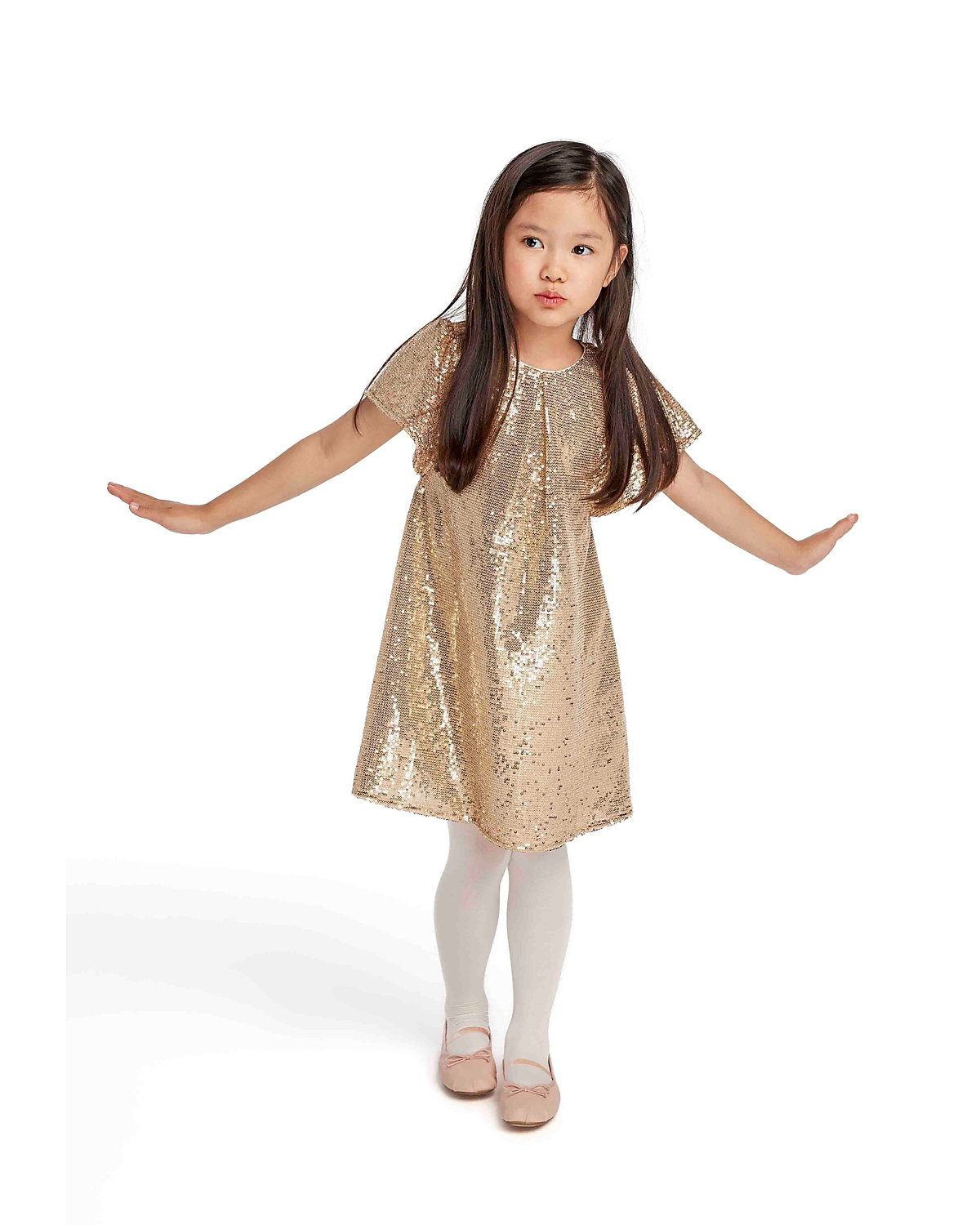 Paillettenkleid für Mädchen (3-14y)