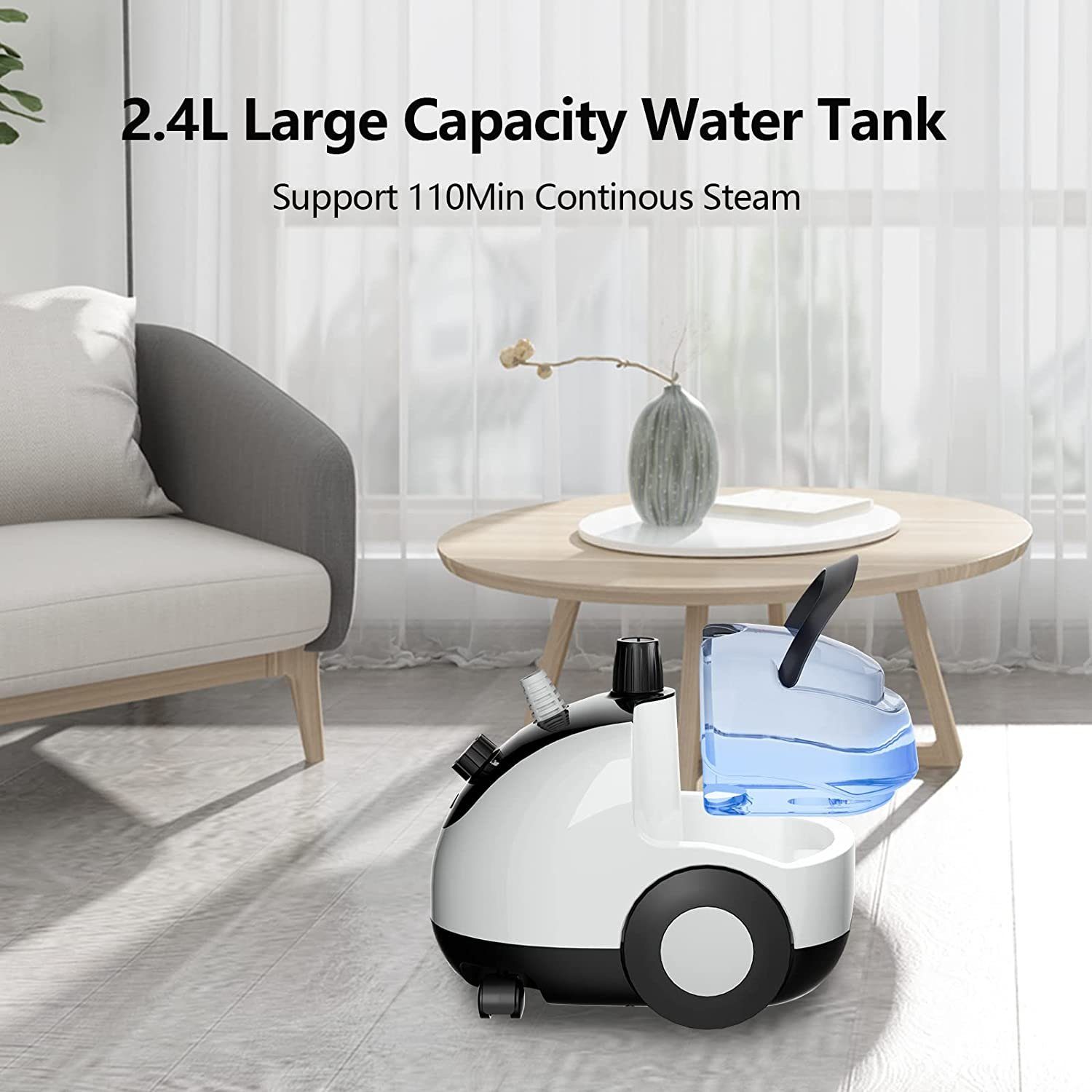 Diyarts Dampfbügeleisen, 1600,00 W, mit 2,4L Wassertank, 30s Schnelle Erwärmung, 110 min Dauerdampf