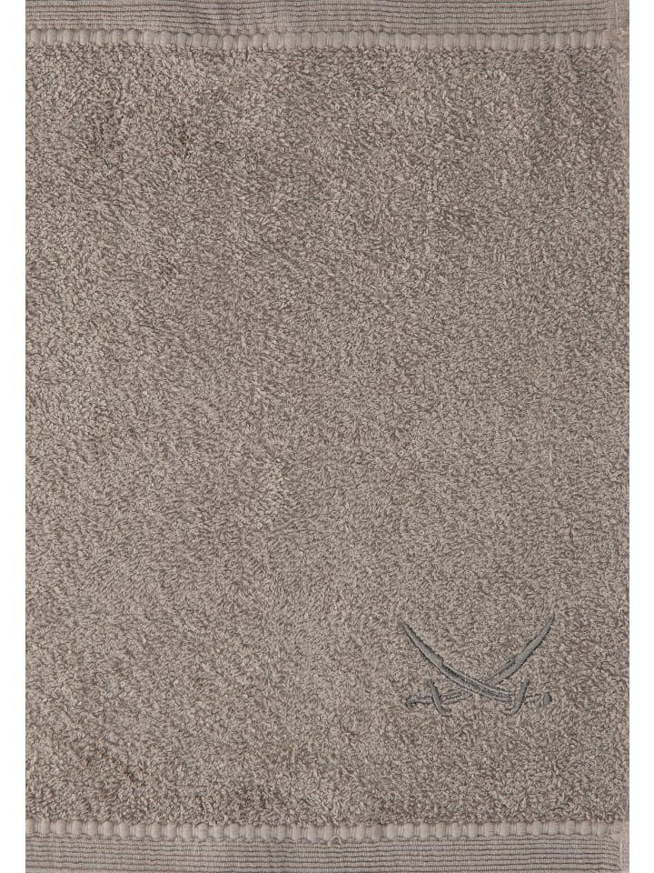 Sansibar Seiftuch 6er Set Frottier-Serie Classic, 30x30 cm in Taupe günstig kaufen 30x30 cm