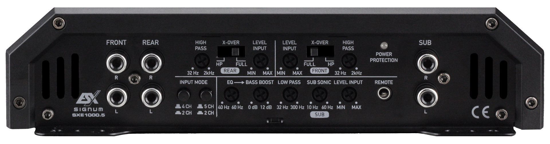 ESX SXE1000.5 5 Kanal HYBRID Verstärker Endstufe mit 1000 Watt RMS Verstärker (Anzahl Kanäle: 5-Kanal)