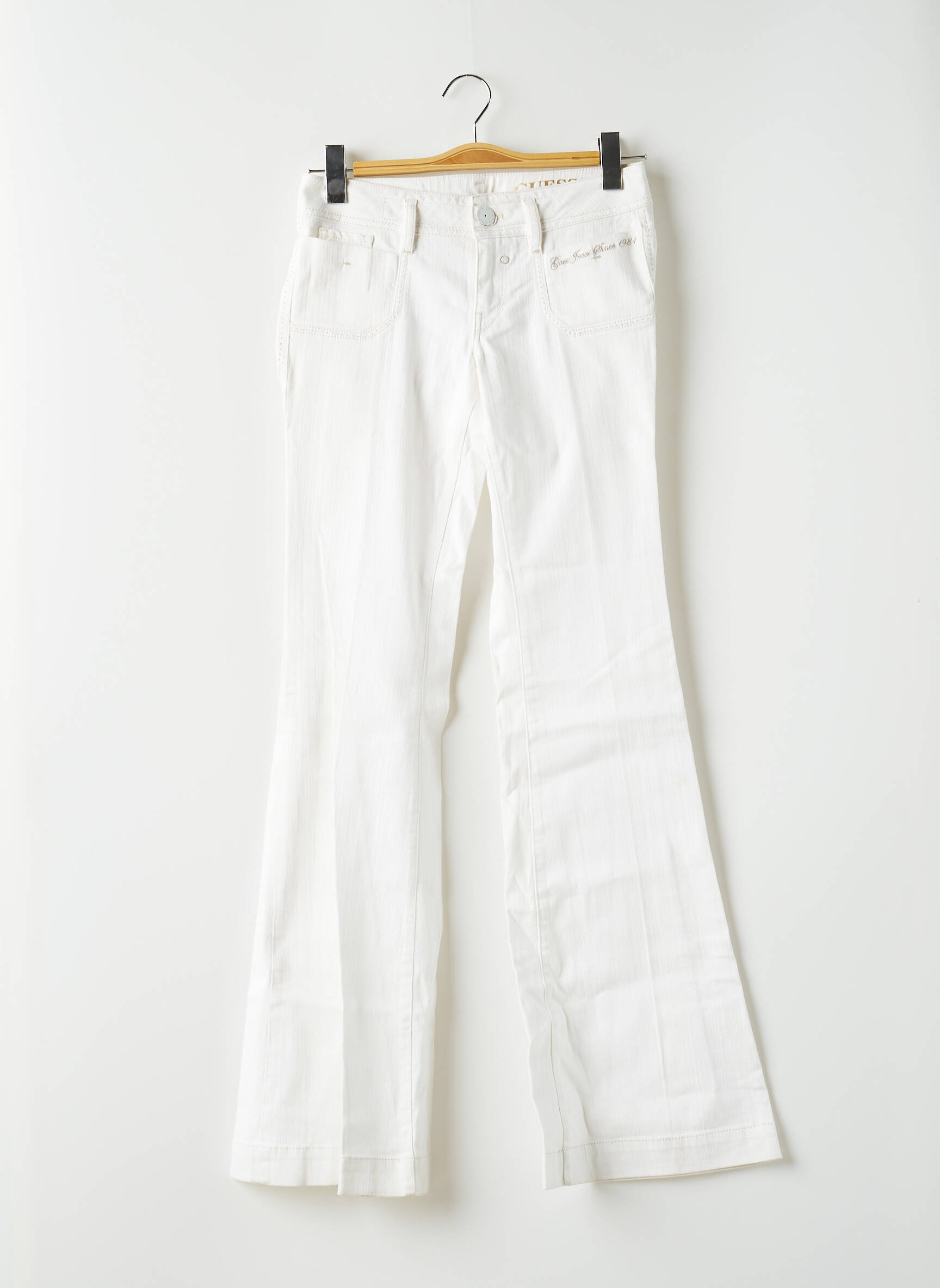 Guess Jean Flare Femme couleur blanc