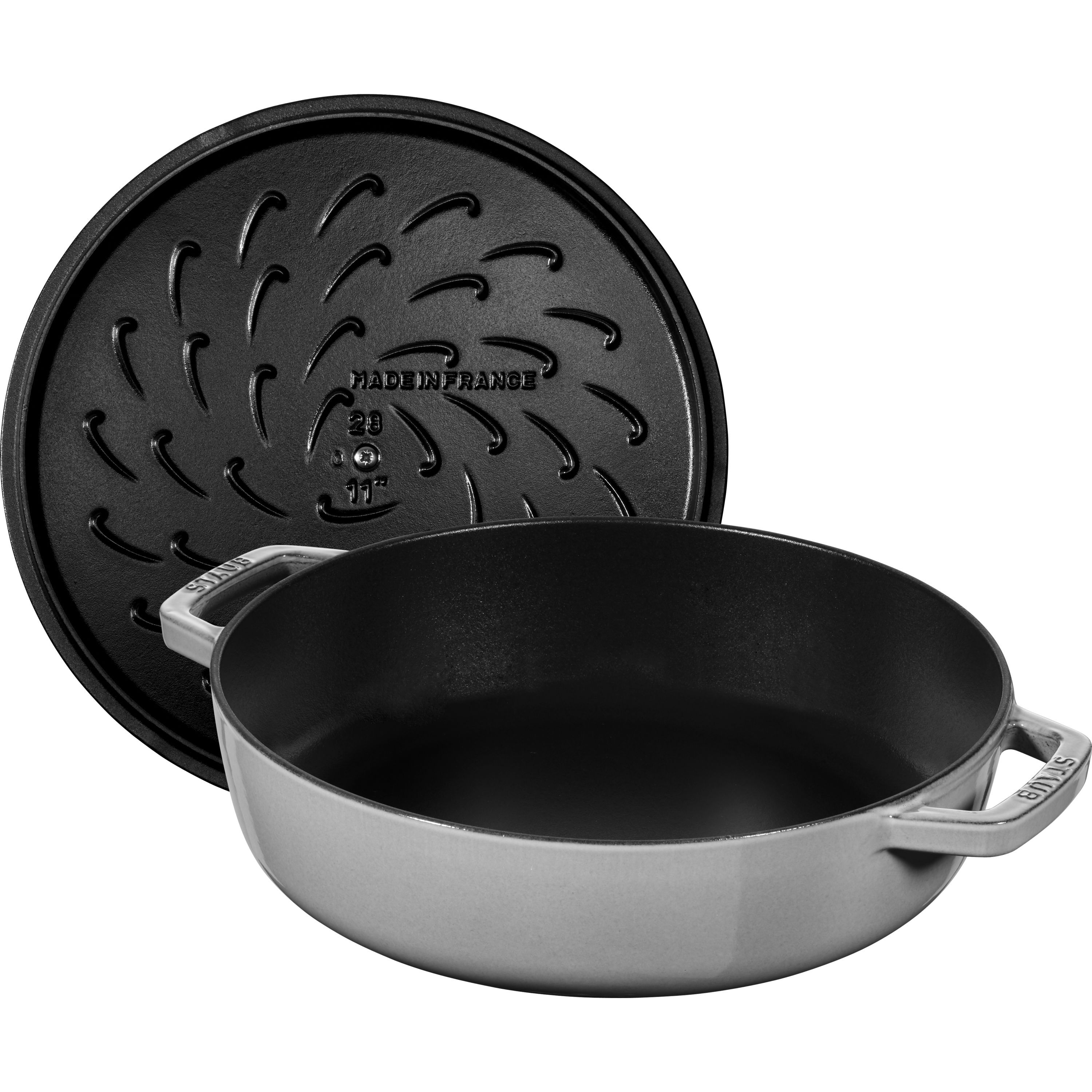 Bräter mit Chistera Drop-Structure 24 cm, Gusseisen
