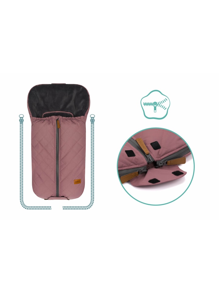 fillikid Winterfußsack Nevado Gr. 0 Exklusiv in Altrosa günstig kaufen onesize
