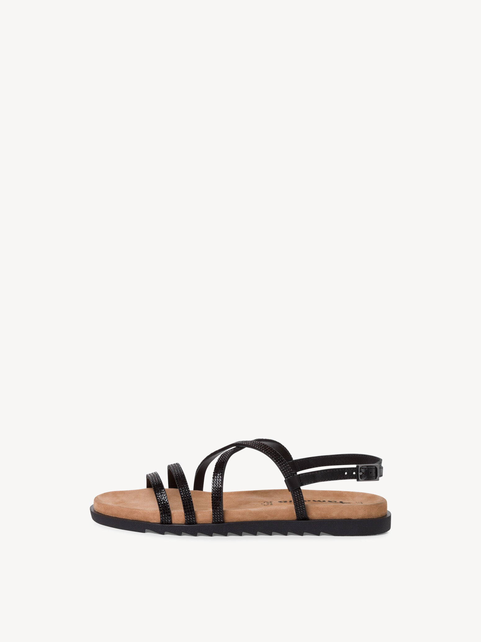 Sandale en cuir - noir