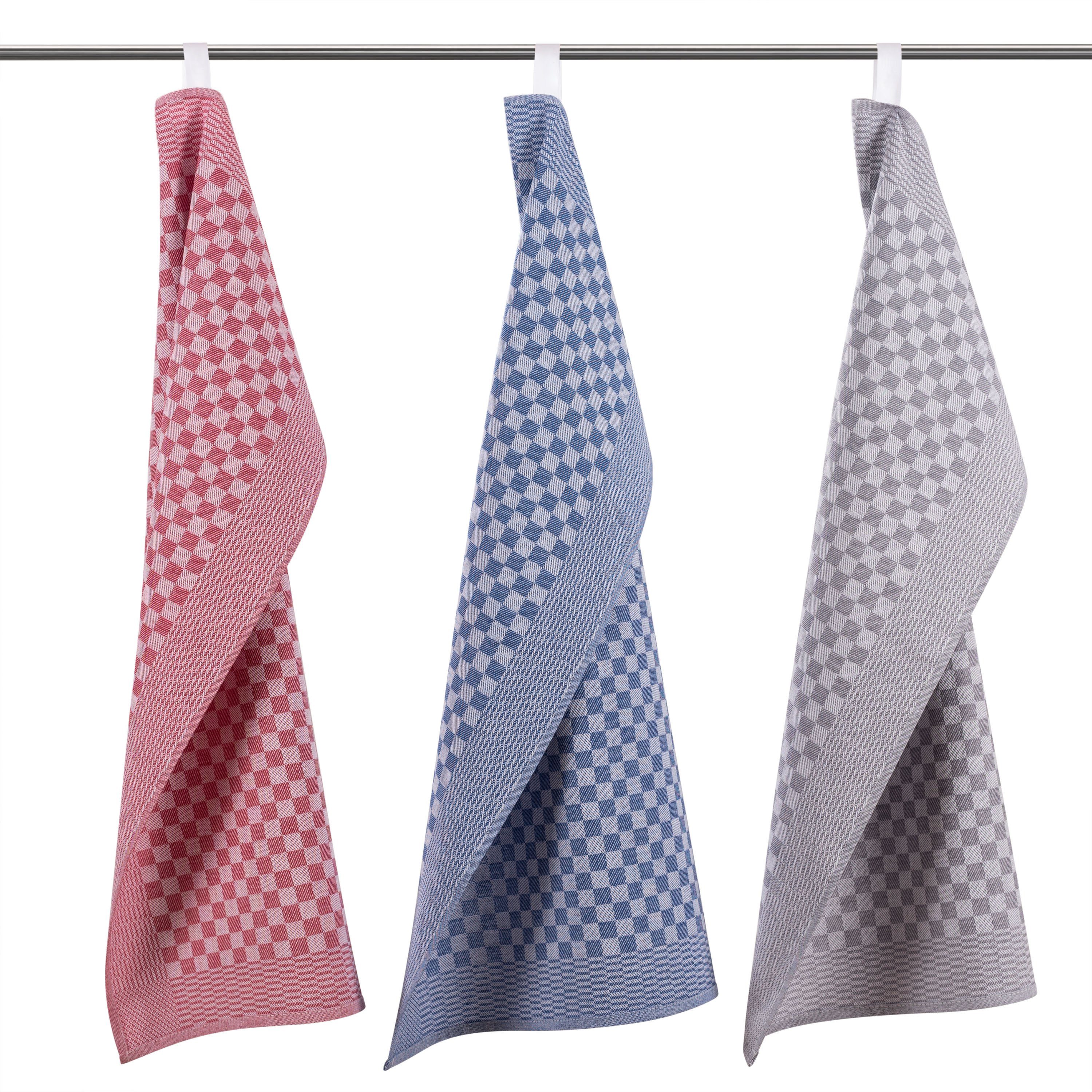 Blumtal Geschirrtuch Hochwertige Geschirrhandtücher, 100% Baumwolle, 50x70cm, (Set, 5-tlg., Set bestehend aus 5, 10 oder 20 Geschirrtücher), Hochwertiges Handtuch für die Küche - Premium Küchenhandtücher