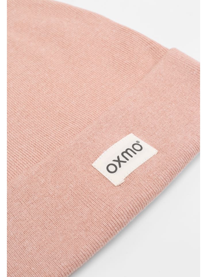 Oxmo Beanie OXBiene 21300548-ME Strickmütze mit Logobadge in Rosa günstig kaufen onesize