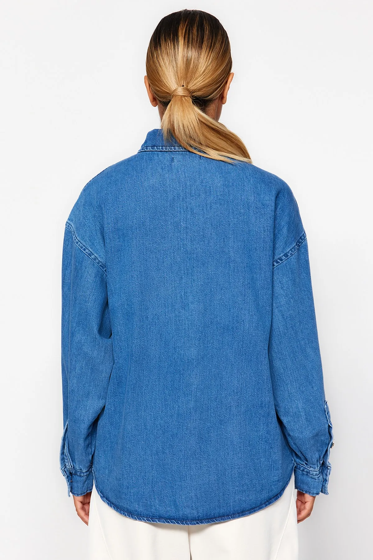 Trendyol Collection  Hemd - Dunkelblau - Oversized