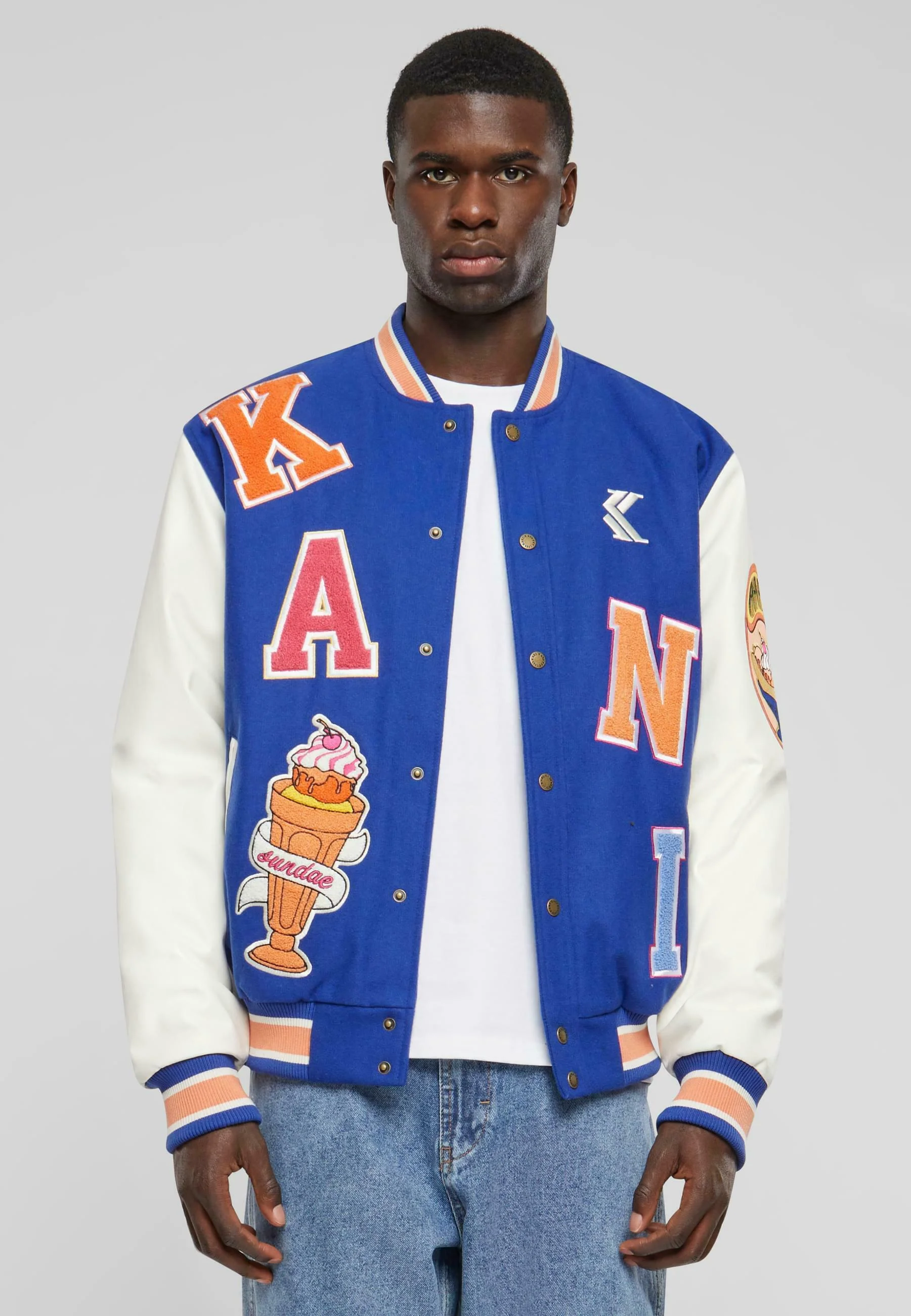 Karl Kani BLOCK PATCH COLLEGE - Chaqueta bomber