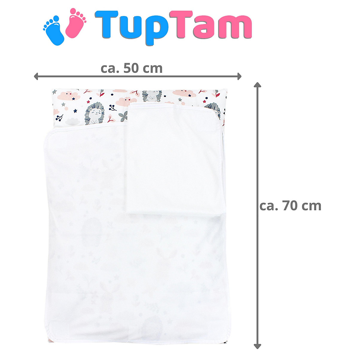 Baby Wickelauflage inkl. 2 Frotteebezügen für Kinder