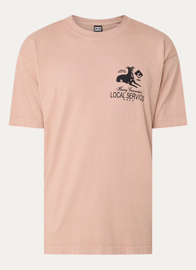 Obey Heavy Connection T-shirt with front and back print