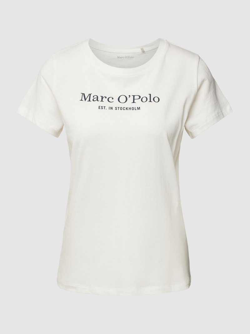 T-Shirt mit Label-Print Modell 'MIX N MATCH' in offwhite