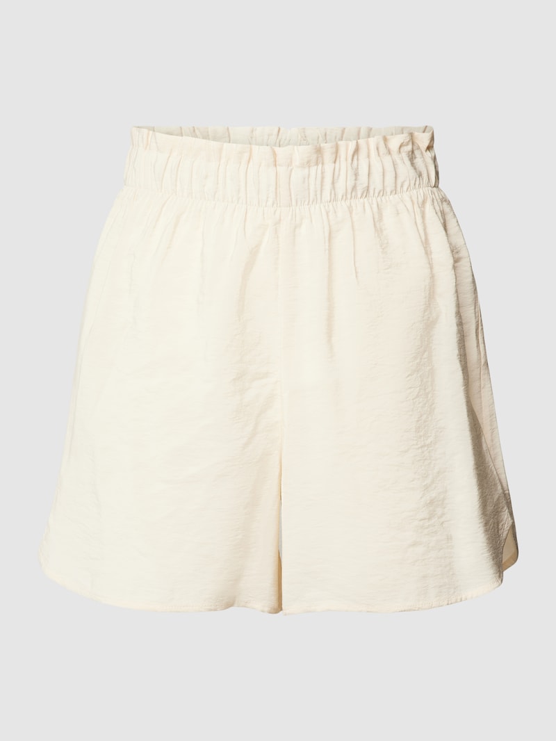 Shorts mit elastischem Bund Modell 'QUEENY' in ecru