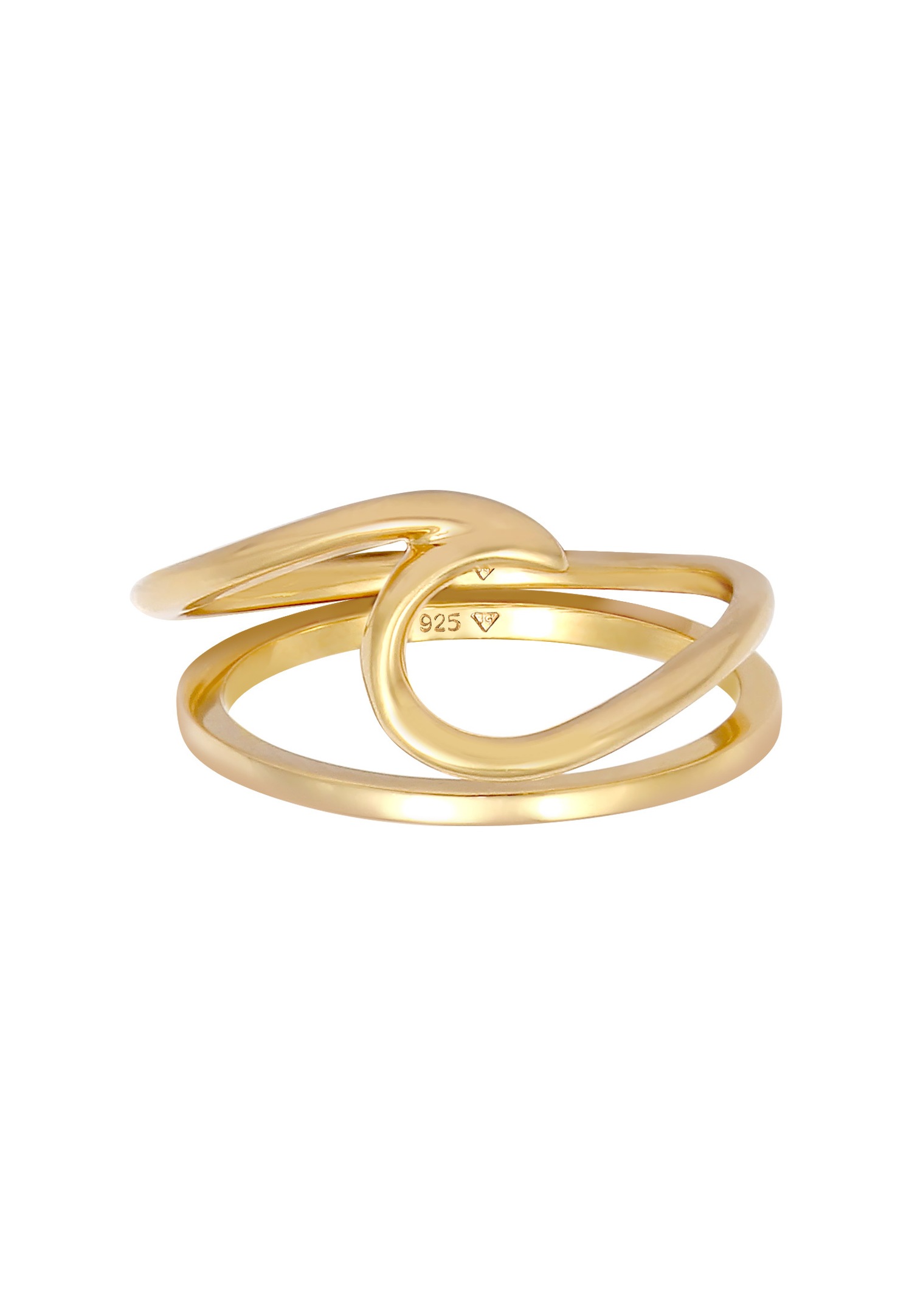 Elli Femmes Set Vague Basique Maritime in Argent Sterling 925