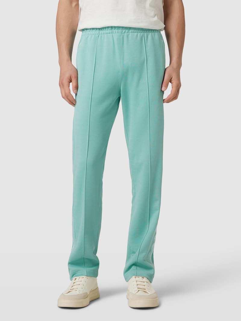 Sweatpants mit Label-Stitching Modell 'PIQUE' in mint