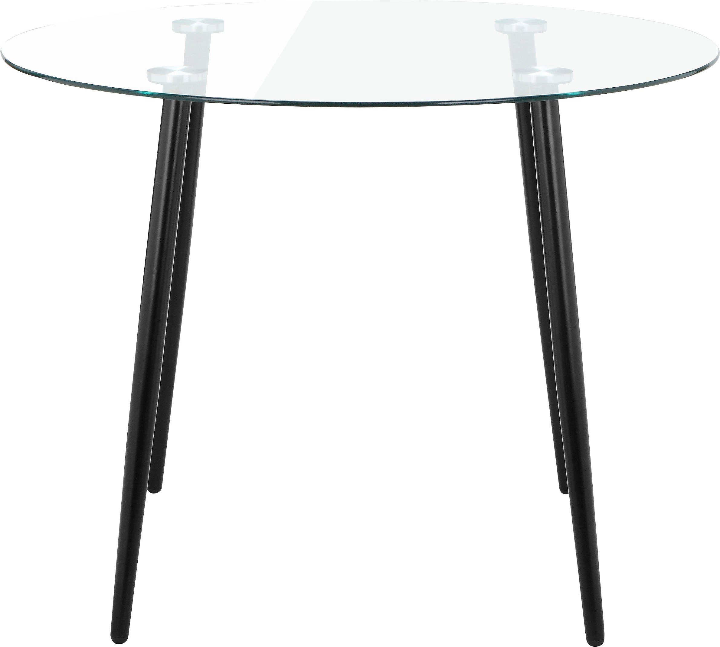 INOSIGN Glastisch Danny, runder Esstisch mit einem Ø von 100 cm