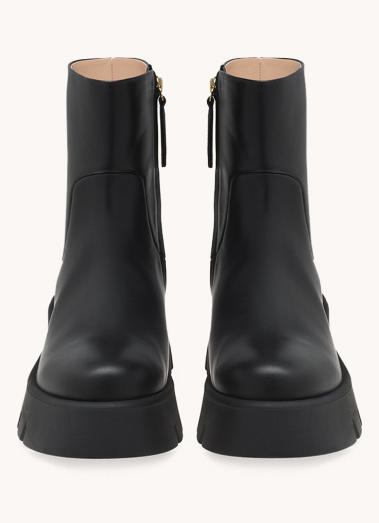 Stivaletto alla caviglia Gianvito Rossi Montey in pelle di vitello