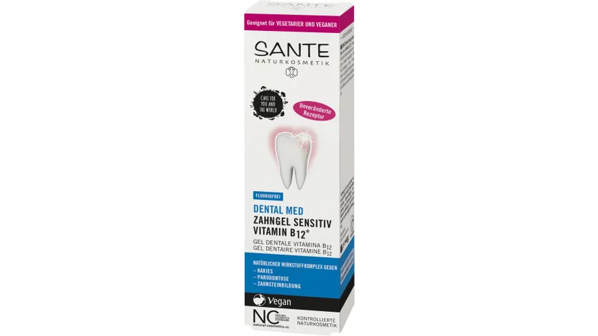 SANTE DENTAL MED Zahngel Vitamin B12* ohne Fluorid 75 ml