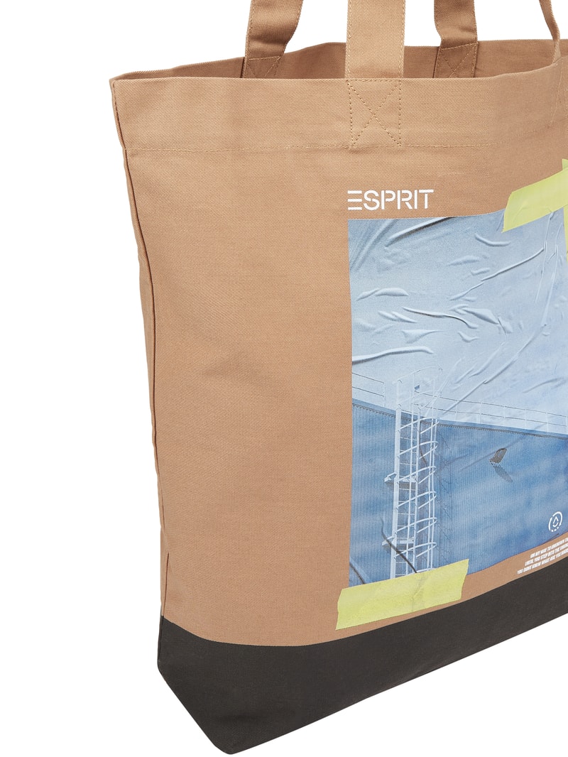 Tote Bag aus Baumwolle in beige