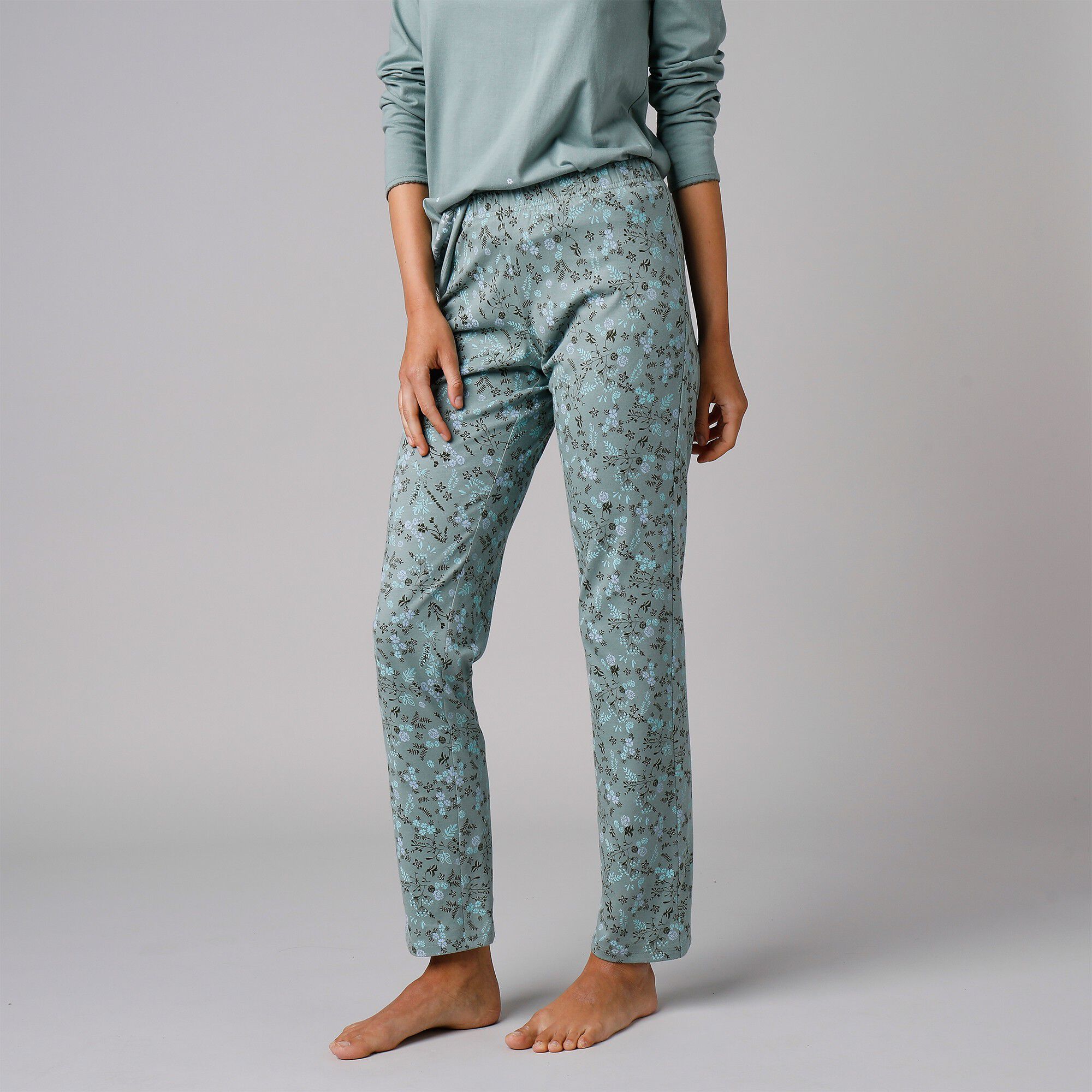 Pantalon de pyjama imprimé fleurs