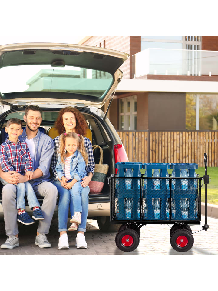relaxdays Handwagen in Schwarz günstig kaufen onesize