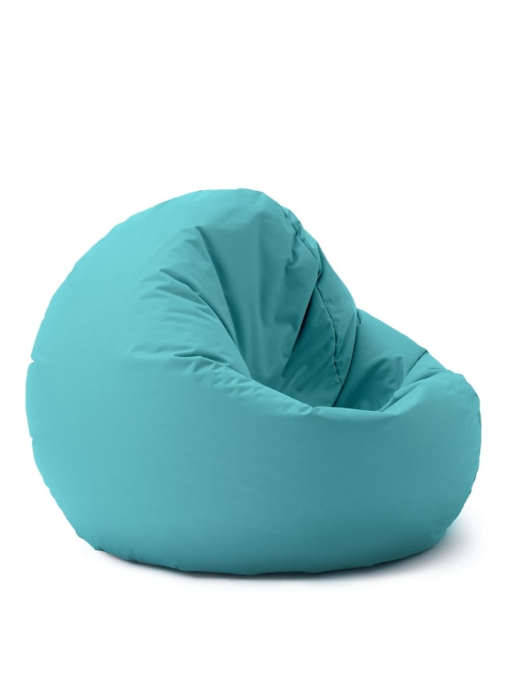 Lumaland Sitzsack 2-in-1-Sitzsack - 300l Füllung - 120 x 80 x 75 cm - Aquamarin günstig kaufen onesize