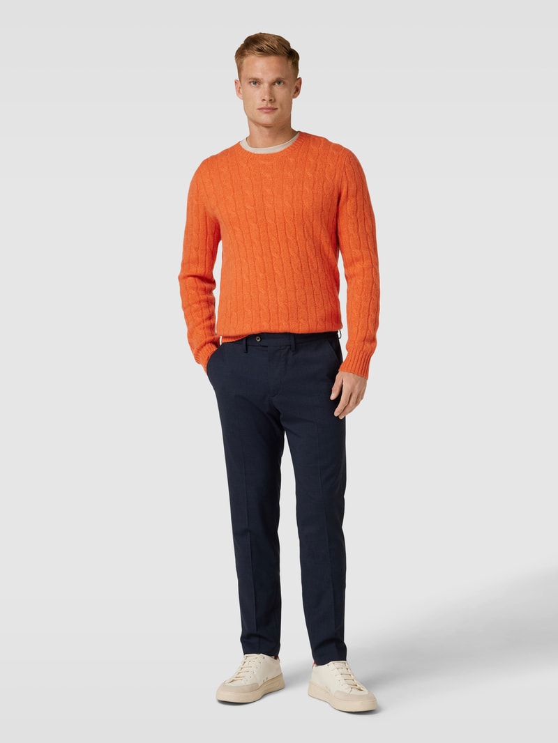 Anzughose mit Bügelfalte Modell 'HAMPTON' in marineblau