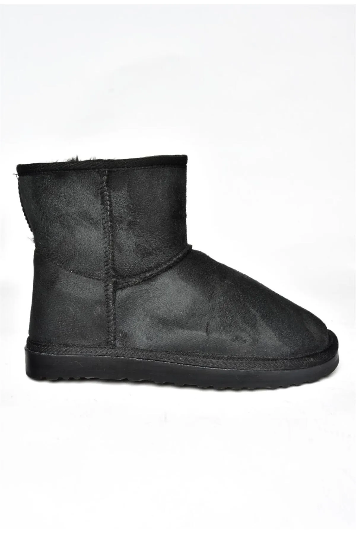 Fox Shoes  R612026502 Schwarze Wildlederstiefel für Damen mit Federn innen
