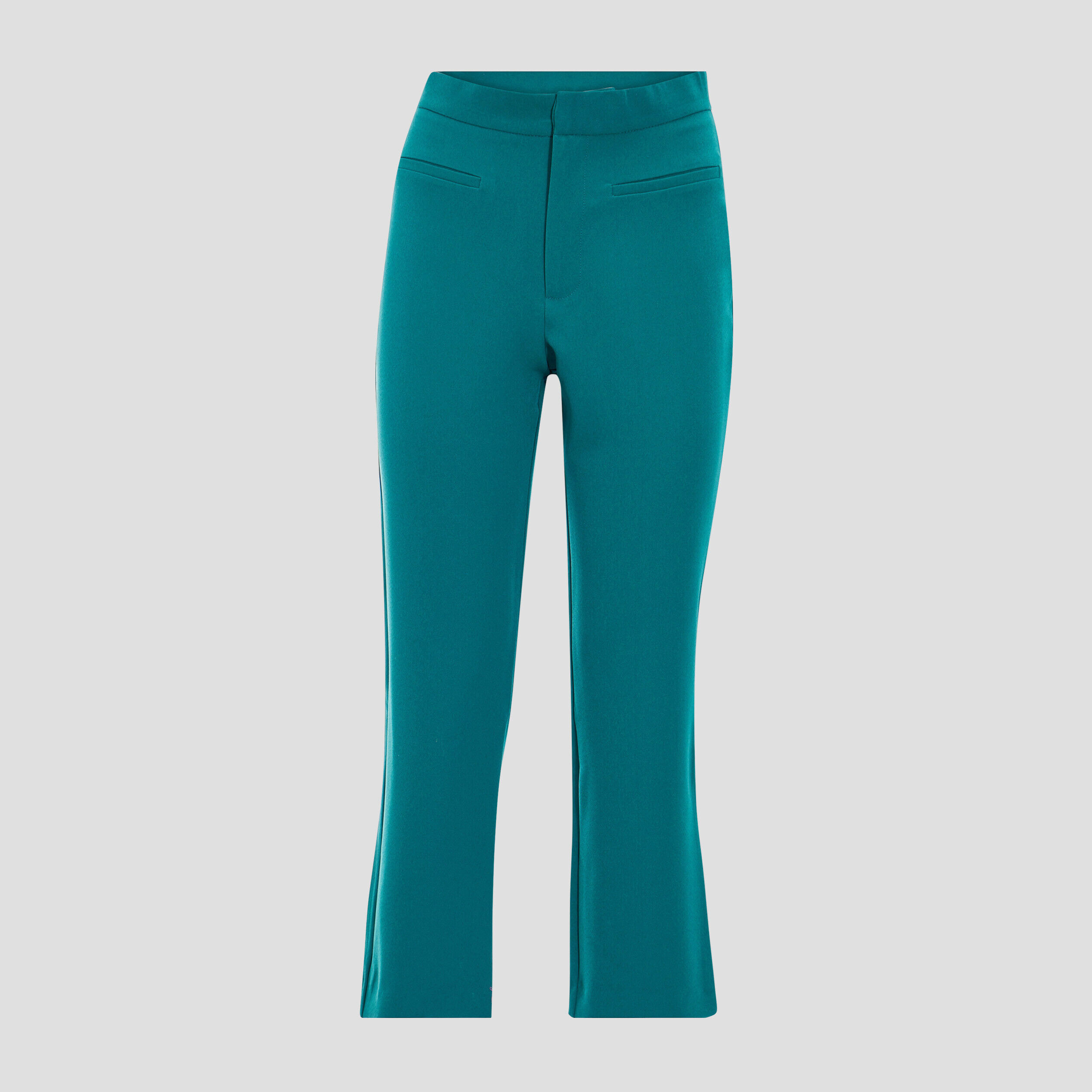 Pantalon flare 7/8ème vert émeraude femme | Cache Cache