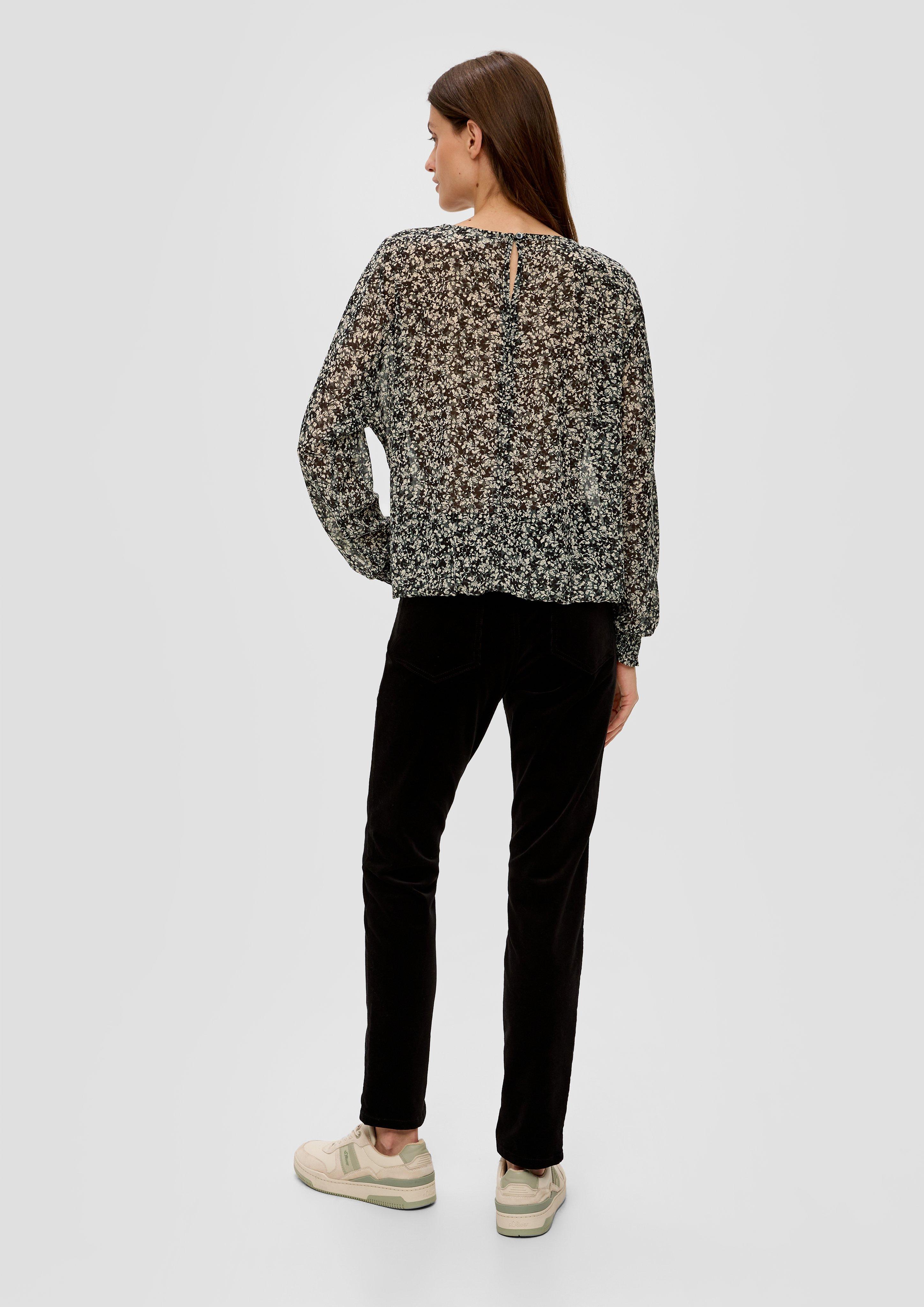 Chiffonbluse mit Allover-Muster  2135615-79A6
