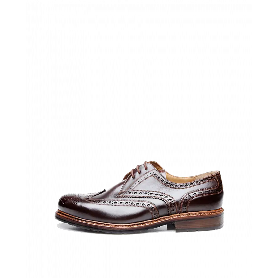 Heinrich Dinkelacker - Businessschuhe Derby JANOSCH K FULL BROGUE H Kalbsleder - braun