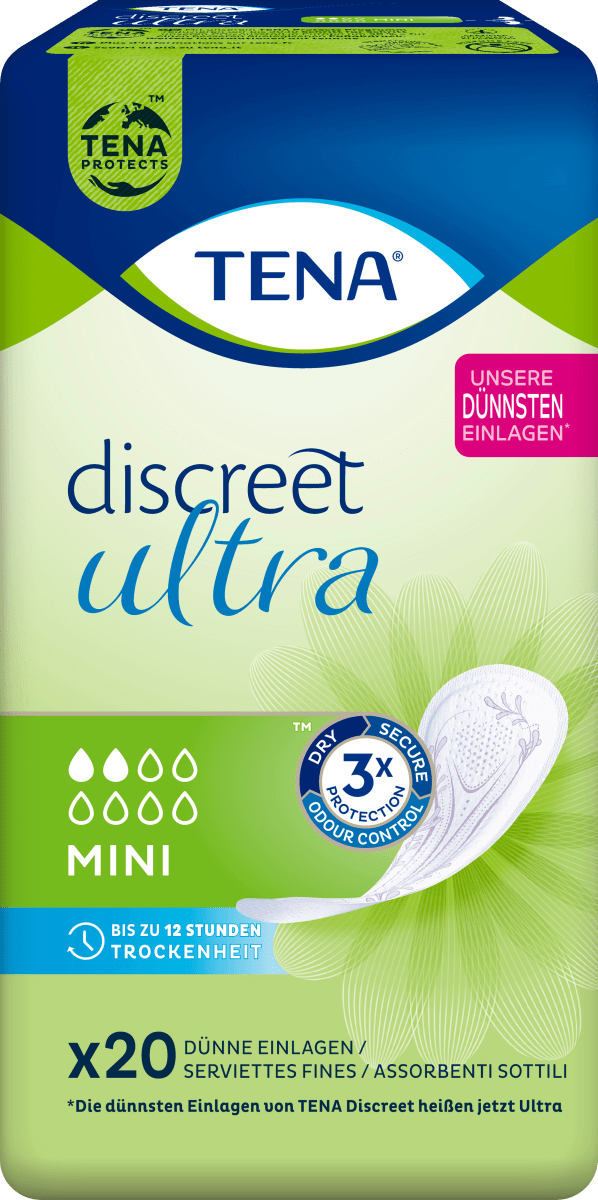 discreet Einlagen Inkontinenz Ultra Mini, 20 St