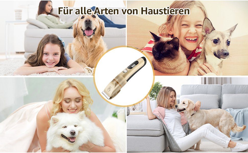7Magic Hundeschermaschine, Pferdeschermaschine, Leiser Tierhaarschneider für Hund und Katze