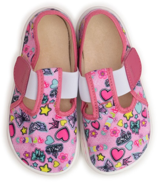 Fare Bare ~ (W) Slipper Wide Klett ~ Rosa Print