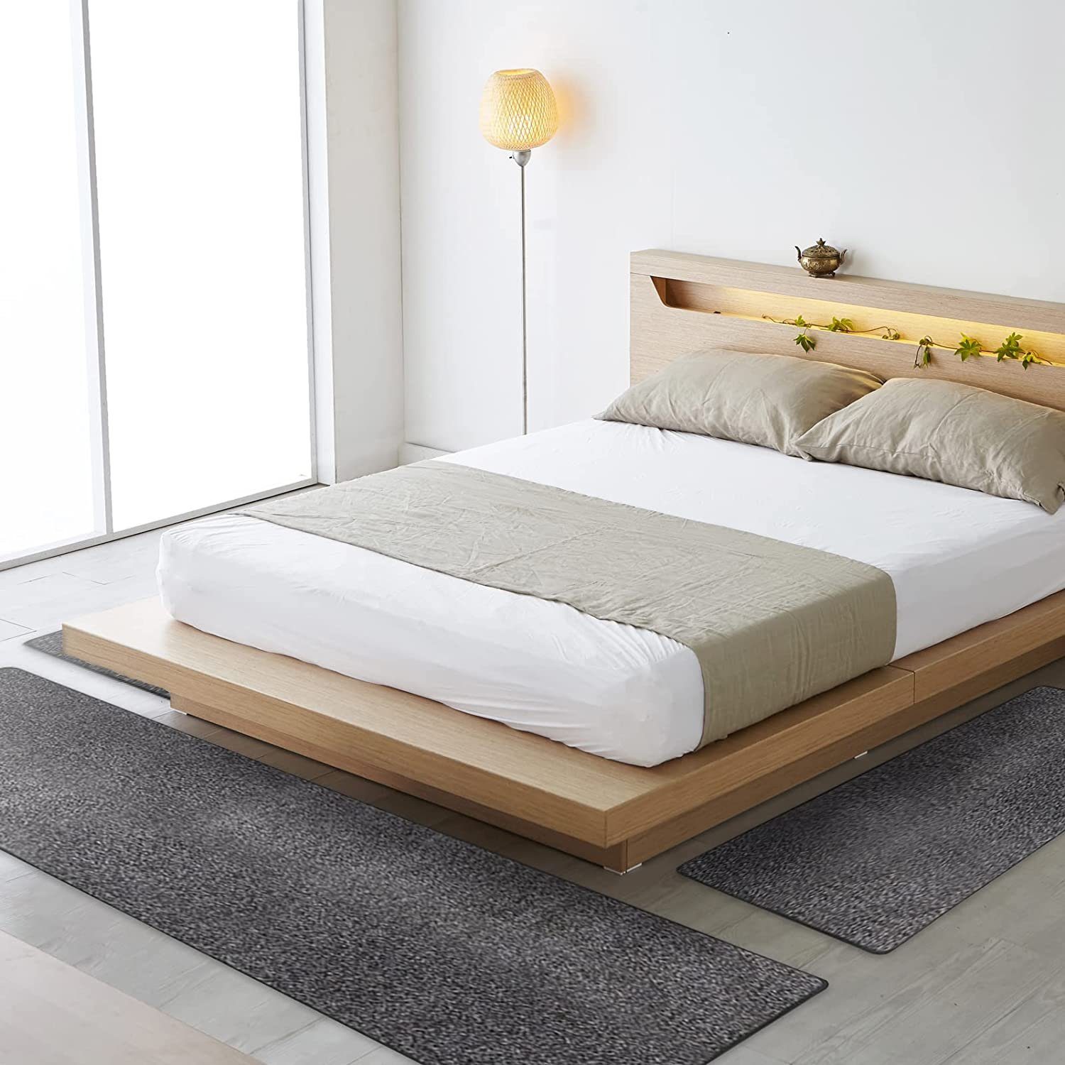 Hochflor-Bettumrandung Lyon 1A, 4 Farben & 3 Größen, Läufer, ideal im Schlafzimmer Floordirekt, Höhe 10 mm, Velours