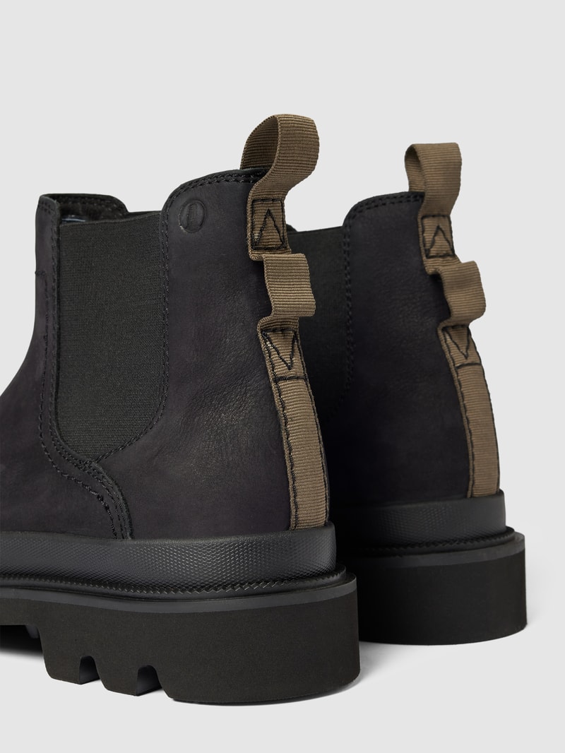 Chelsea Boots aus Leder Modell 'BADELL' in schwarz