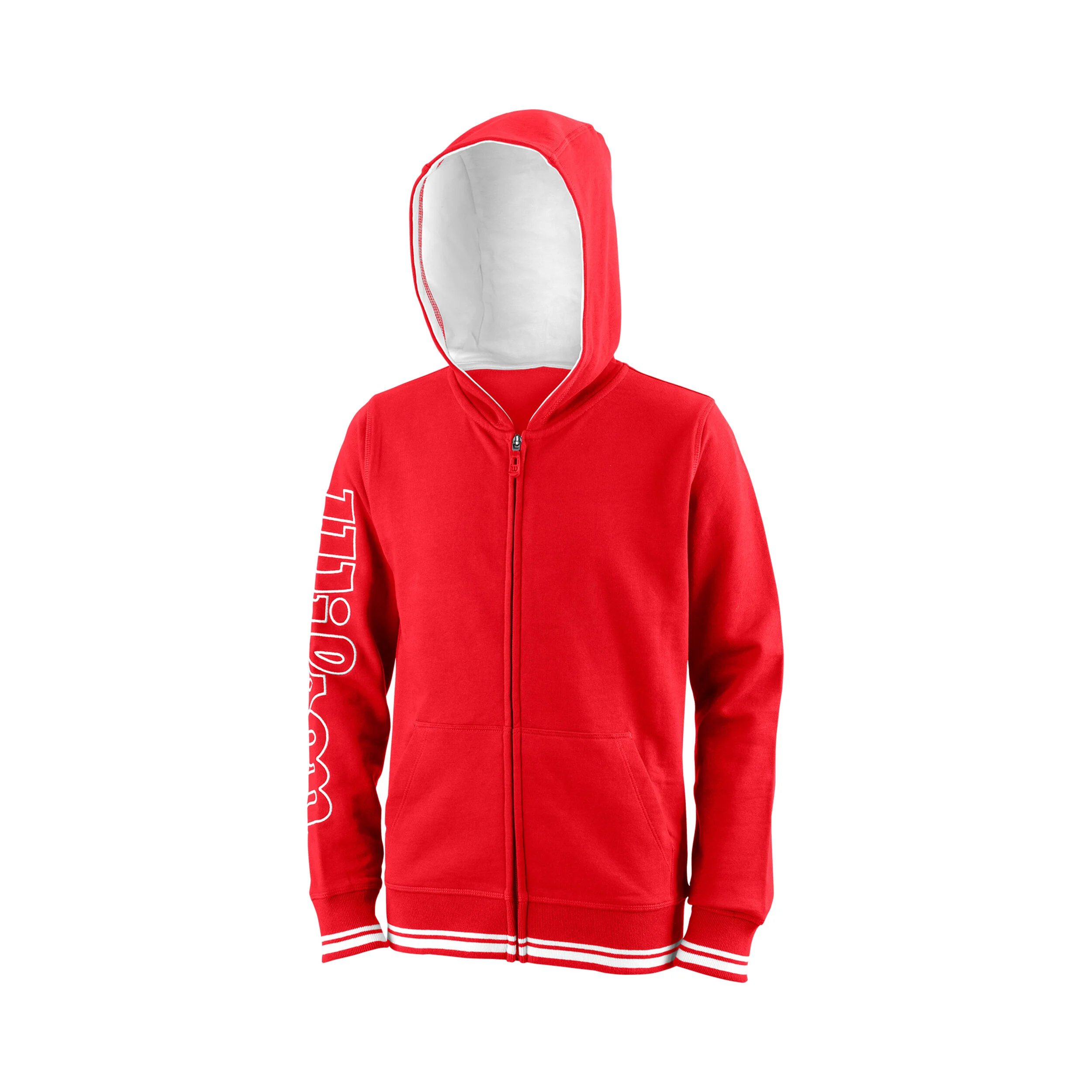 Team Sweatjacke Jungen - Rot, Weiß