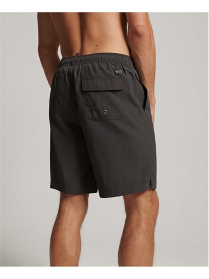 Superdry Badeshorts in Schwarz günstig kaufen