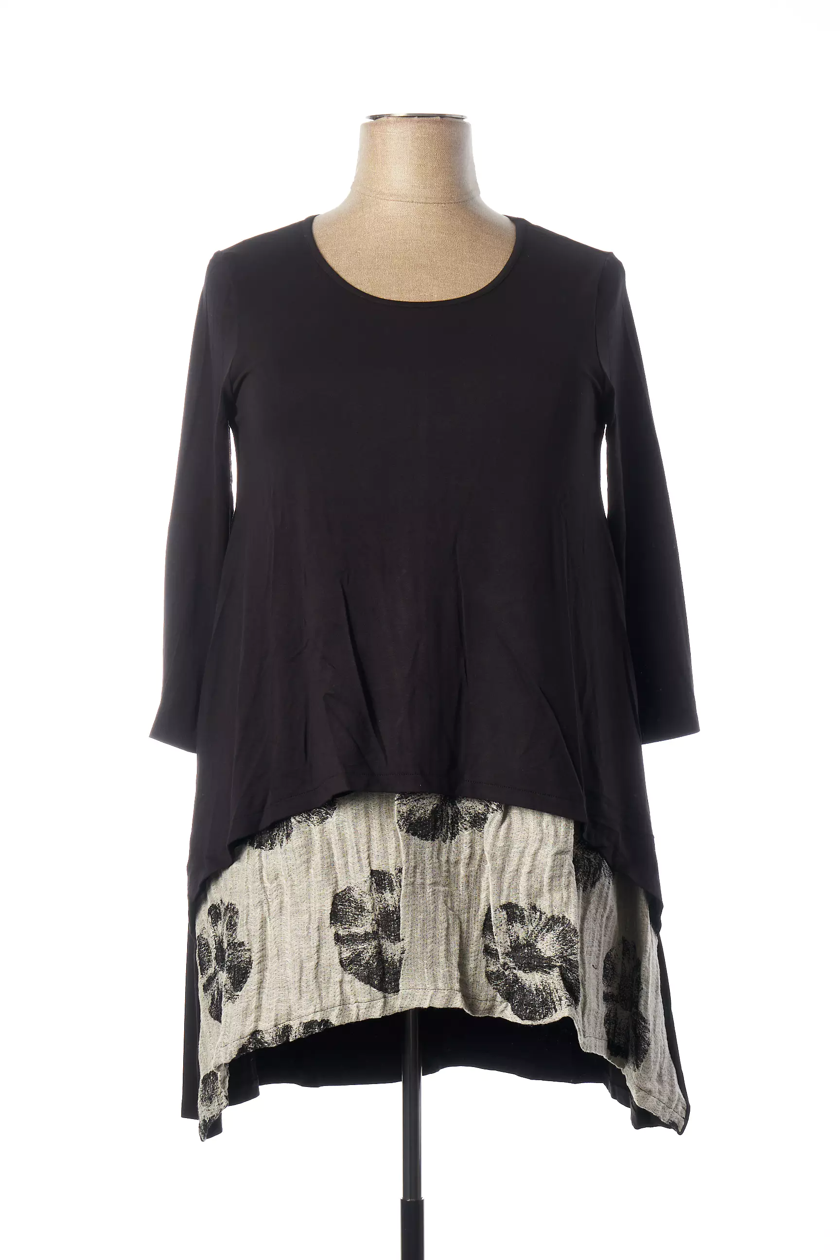 G Oze Tuniquemanchelongue Femme couleur noir