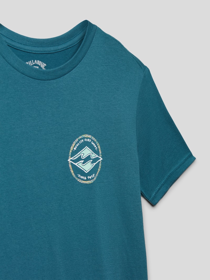 T-Shirt mit Motiv-Print Modell 'ROTOR DIAMOND' in blau