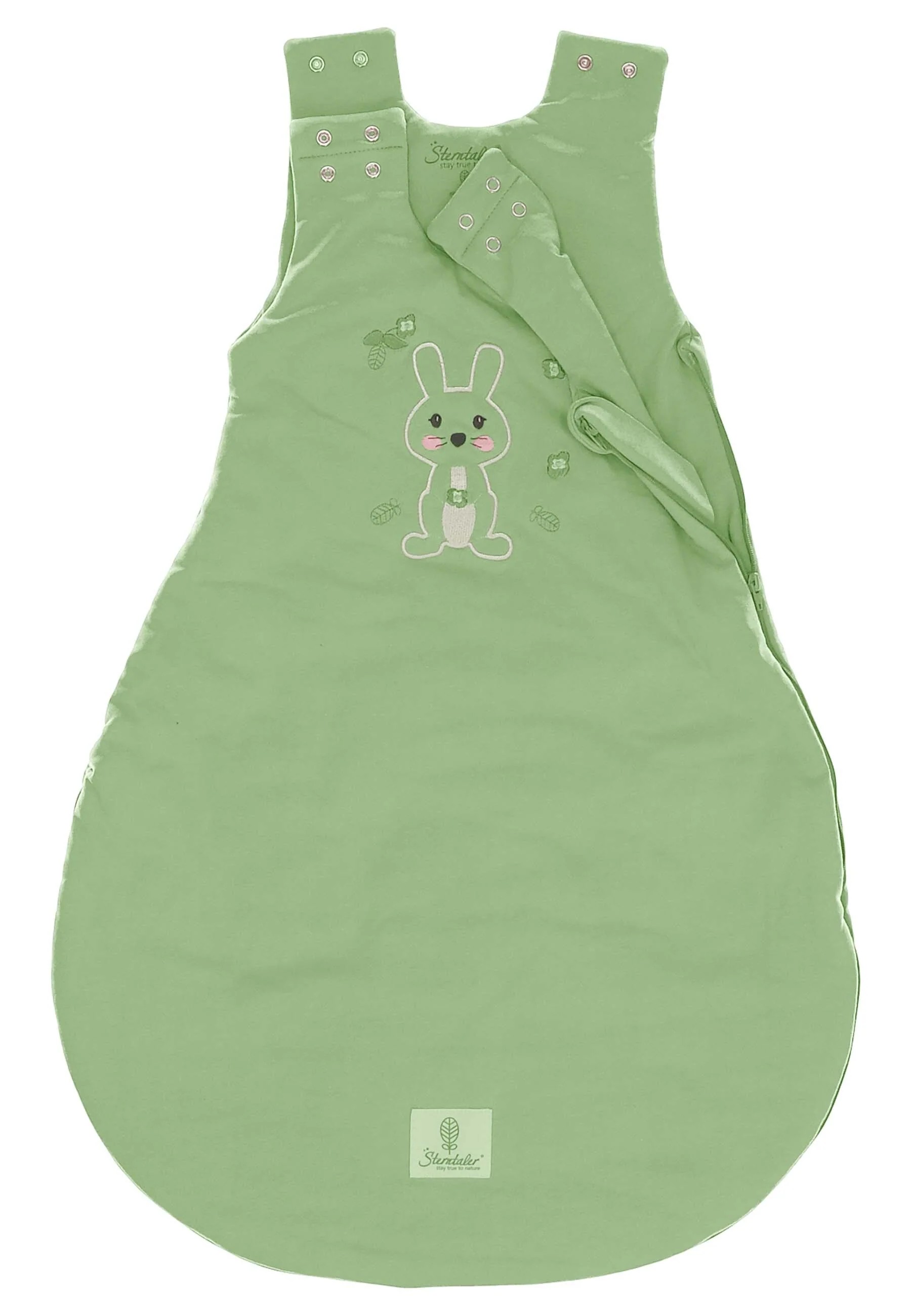 Baby-Schlafsack 50/56 Hase Kinni in Grün 3,00 TOG