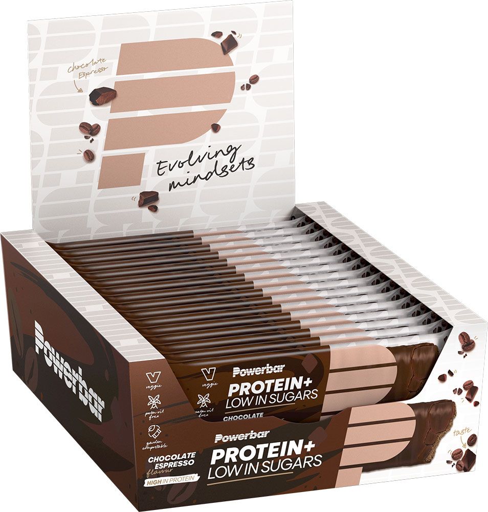 Powerbar Protein+ Low Sugar Riegel 16er Box kaufen | Bike-Discount
