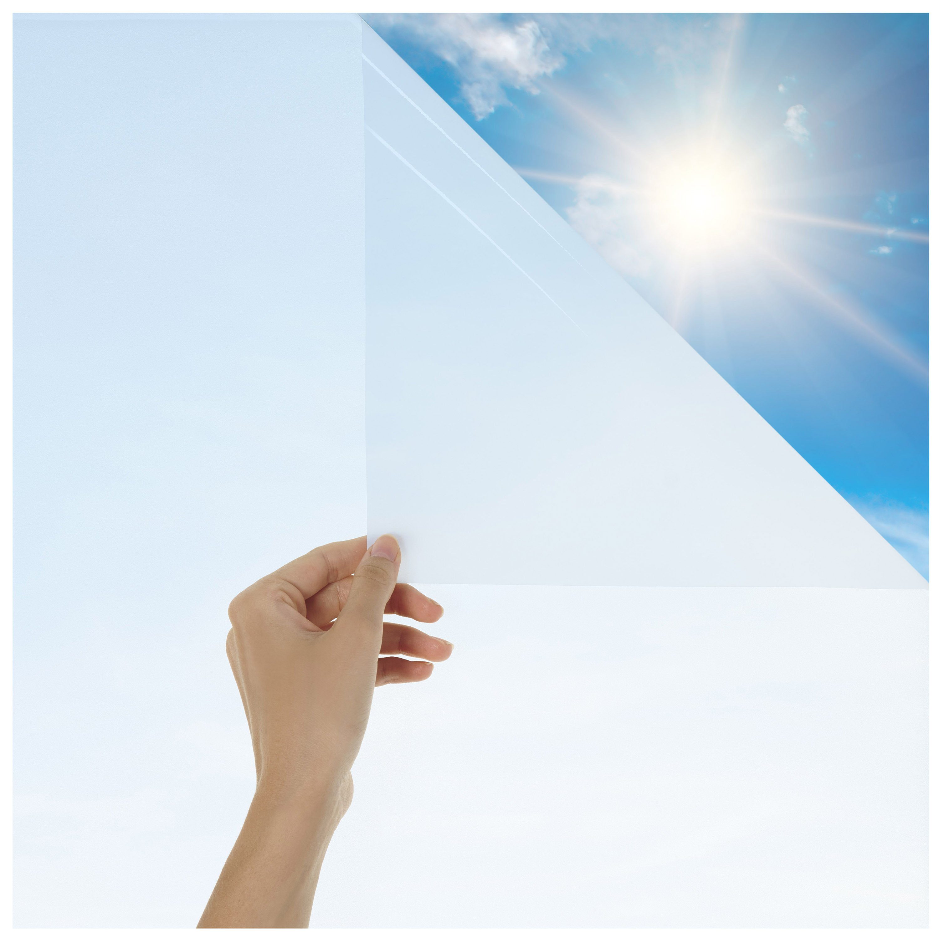 Fensterfolie Fensterfolie Blickdicht mit Milchglas-Effekt für Privatsphäre, Blumtal, blickdicht, zuschneidbar, UV-Schutz bei Fenstern, Duschkabinen und Co.