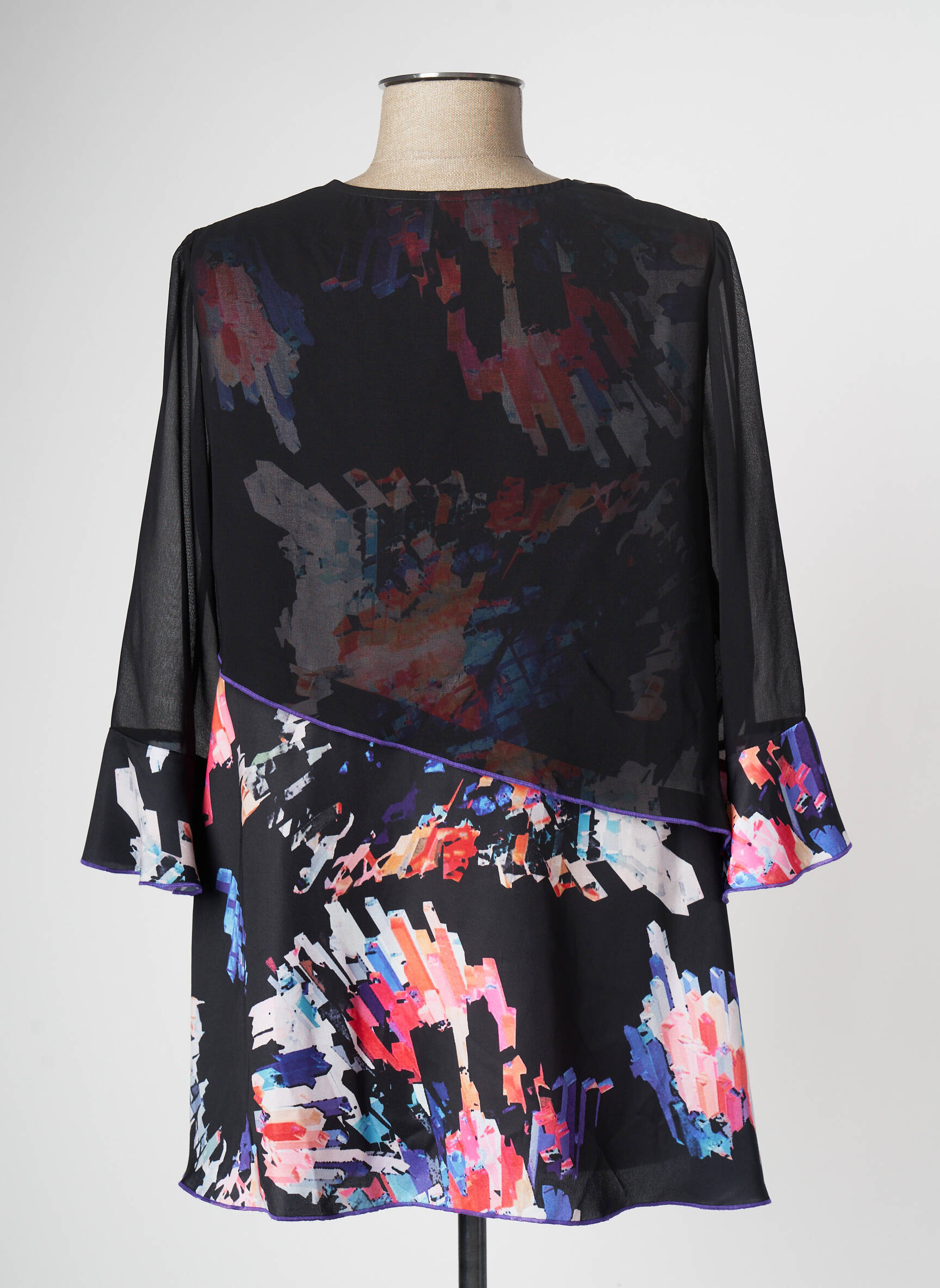 Meri Esca Tuniquemanchelongue Femme couleur noir