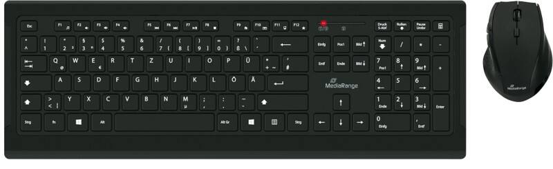 MediaRange Tastatur&Maus Kabellos MROS104 QWERTZ