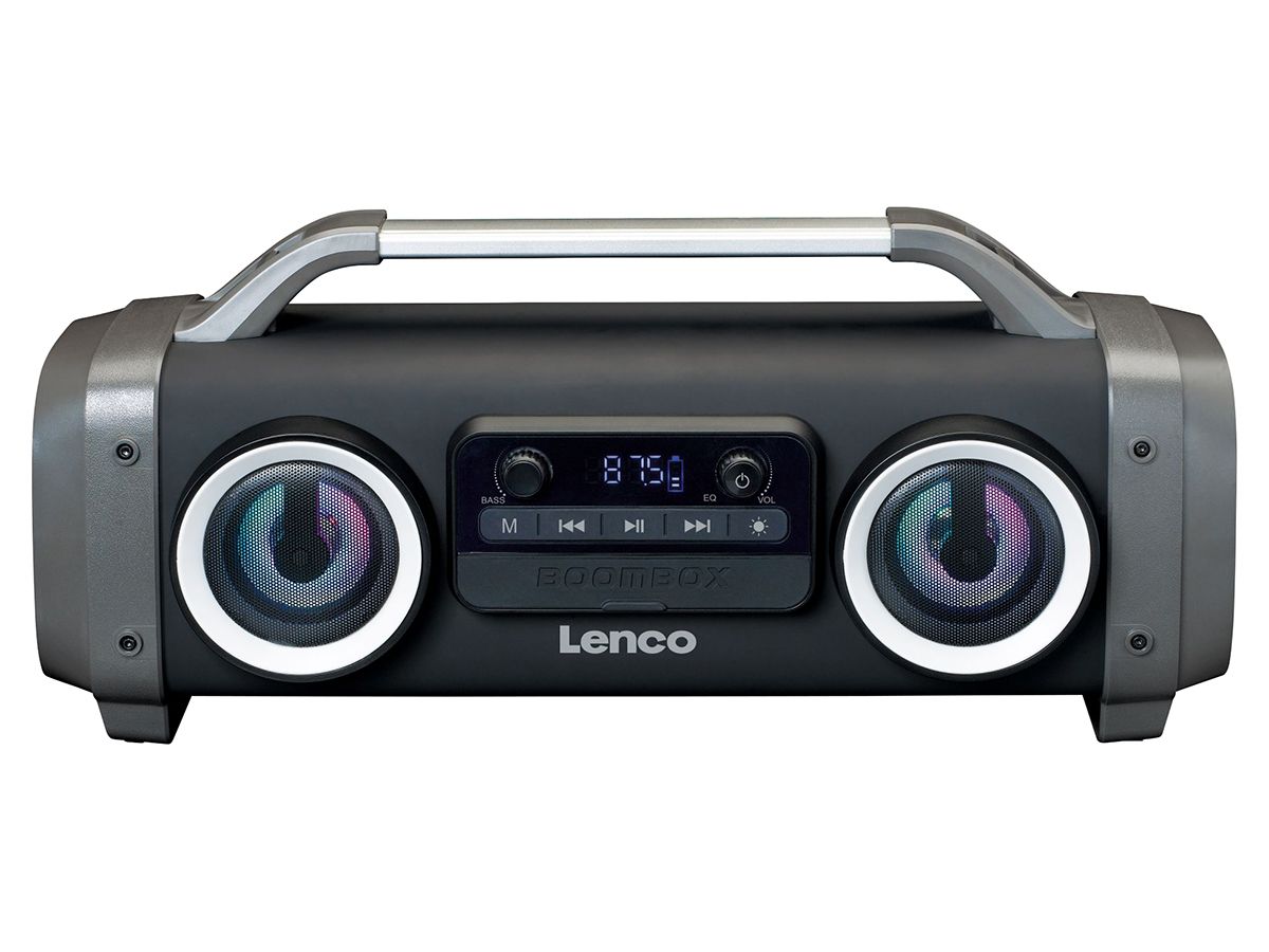 Lenco SPR-100BK tragbare Bluetooth Lautsprecher