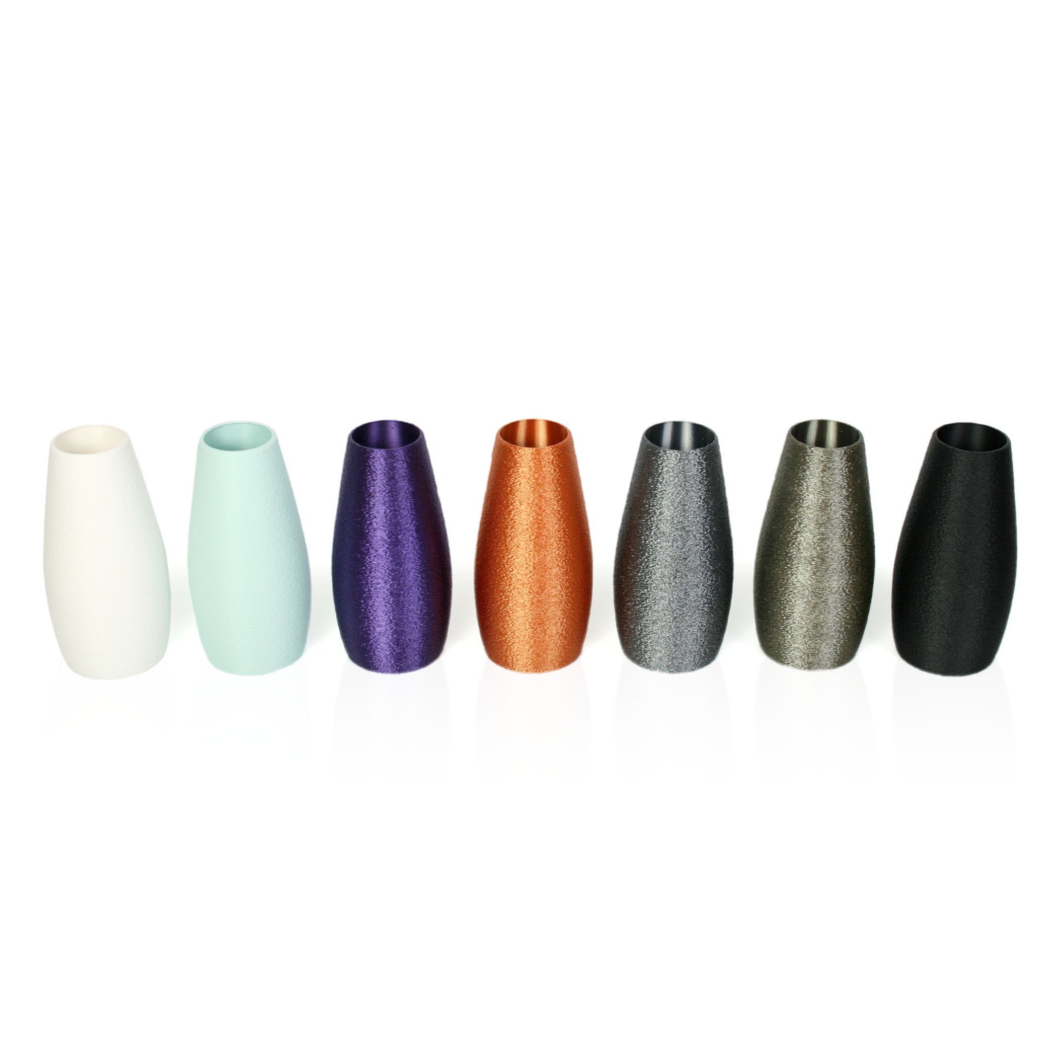 Kreative Feder Dekovase Designer Vase – Dekorative Blumenvase aus Bio-Kunststoff, aus nachwachsenden Rohstoffen; wasserdicht & bruchsicher