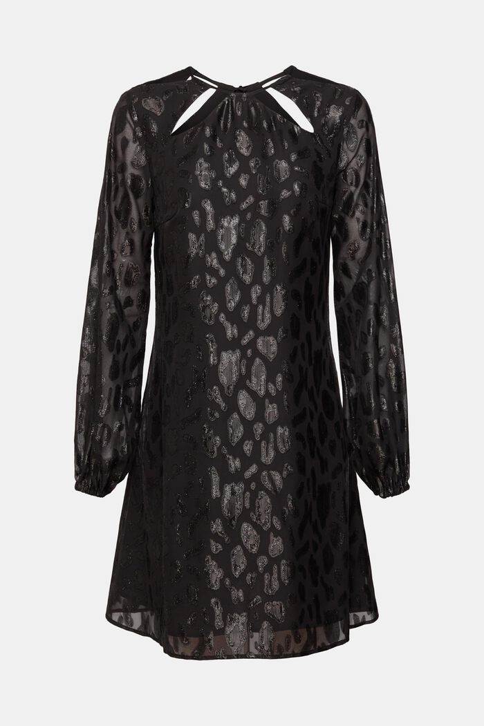 Gemustertes Kleid mit Glitzereffekt