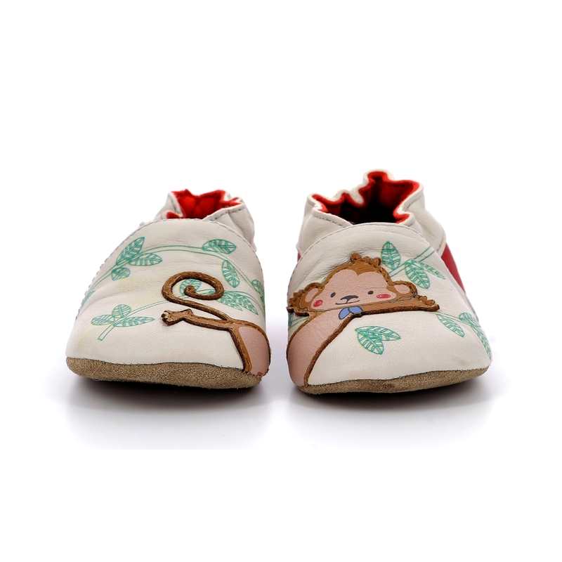 Chaussons cuir tannage vegetal Acrobaticmonkey
