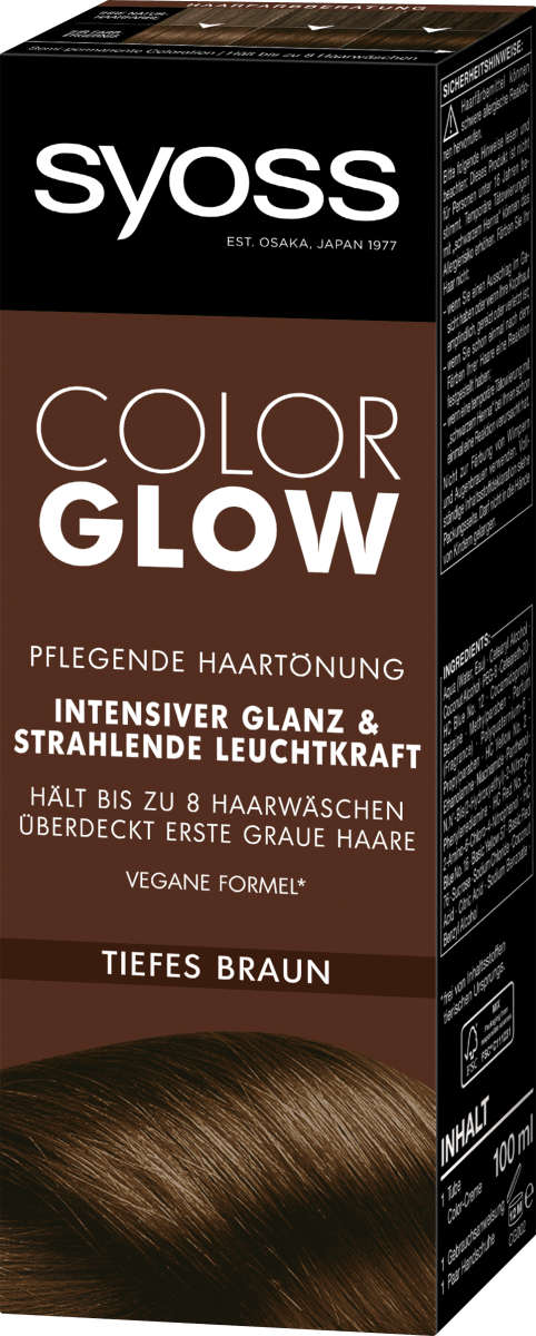 Haartönung Color Glow Tiefes Braun, 100 ml