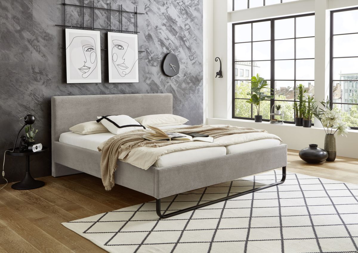 Polsterbett Swing Poso taupe 180 x 200 cm